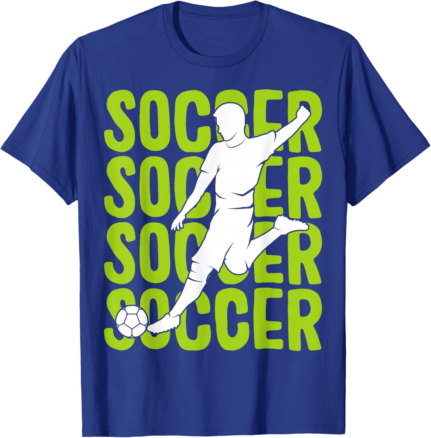 Soccer Boys Men Kids T-Shirt - T-Shirt | Royal