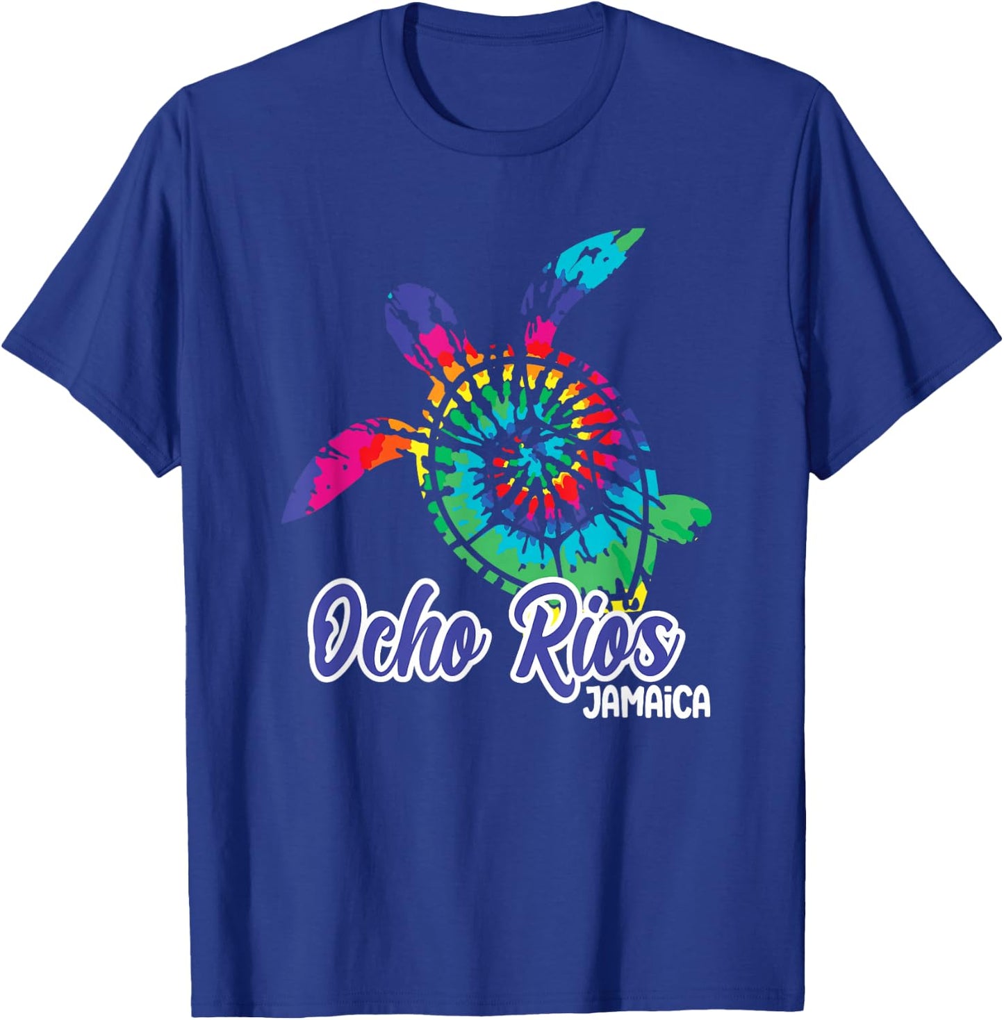 Ocho Rios Souvenirs Jamaica Tie Dye Save Sea Turtle Vacation T-Shirt - T-Shirt | Royal