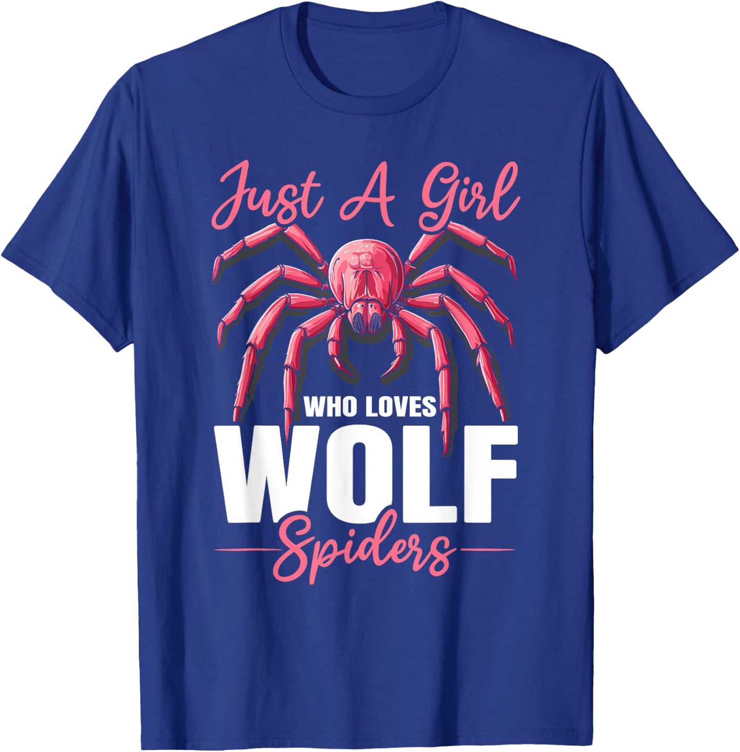 Wolf Spider Terrarium Insect Lover Web Arachnid T-Shirt - T-Shirt | Royal