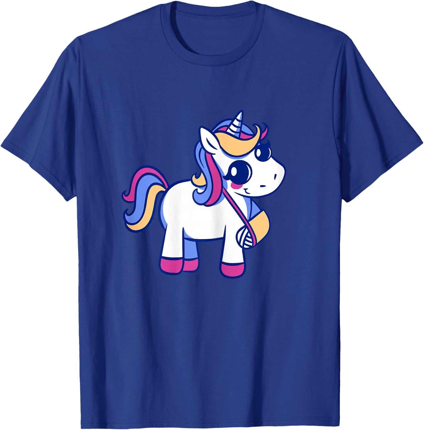 Unicorn Broken Arm for Girls T-Shirt - T-Shirt | Royal