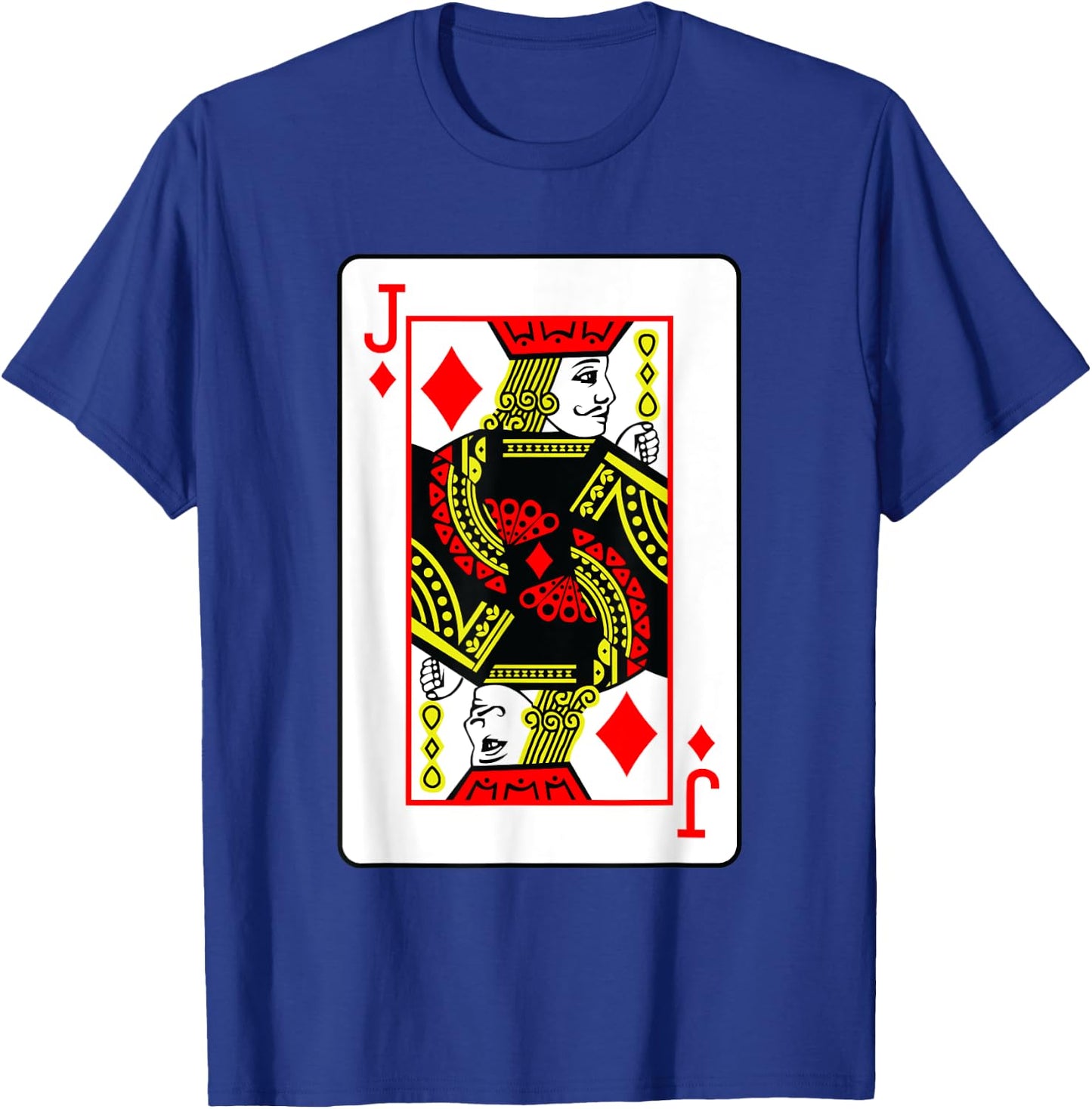 Jack Of Diamonds Poker Card Games Playing Cards Black Jack T-Shirt - T-Shirt | Royal