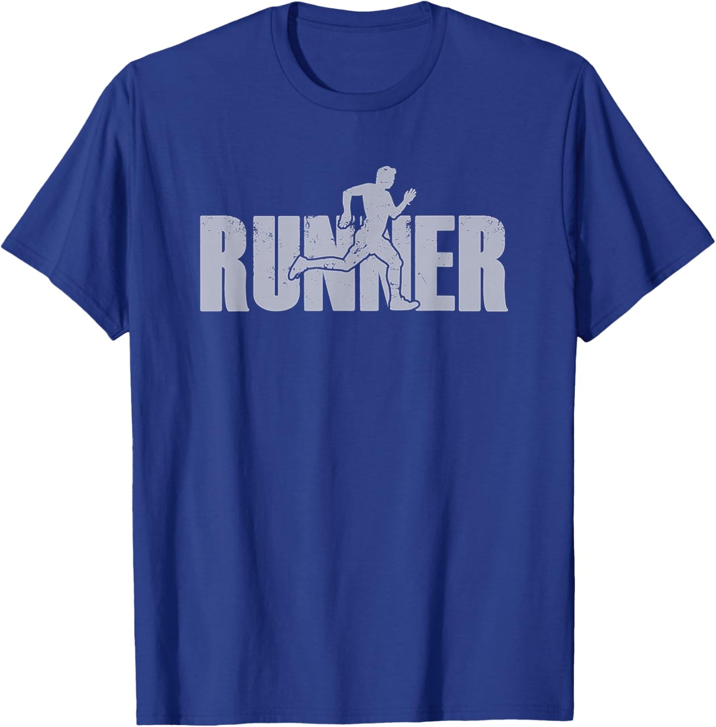 Runner Track & Field Cross Country Marathon Running Graphic T-Shirt - T-Shirt | Royal