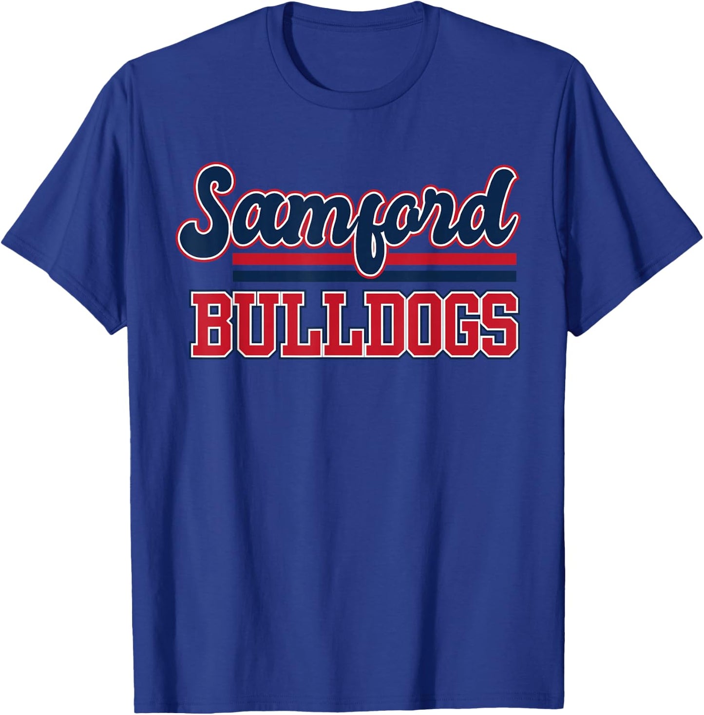 Samford Bulldogs | Official NCAA University Merch NCAFSAM01 T-Shirt - T-Shirt | Royal