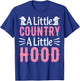Hip Hop Country Music Concert a Little Country a Little Hood T-Shirt - T-Shirt | Royal