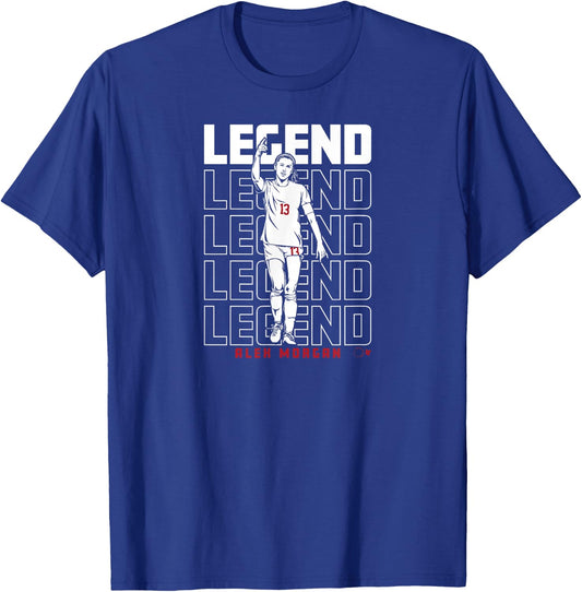 Alex Morgan - Legend - USWNT Players Association Soccer T-Shirt - T-Shirt | Royal