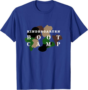 Kindergarten Boot Camp Teacher Kids T-Shirt - T-Shirt | Royal