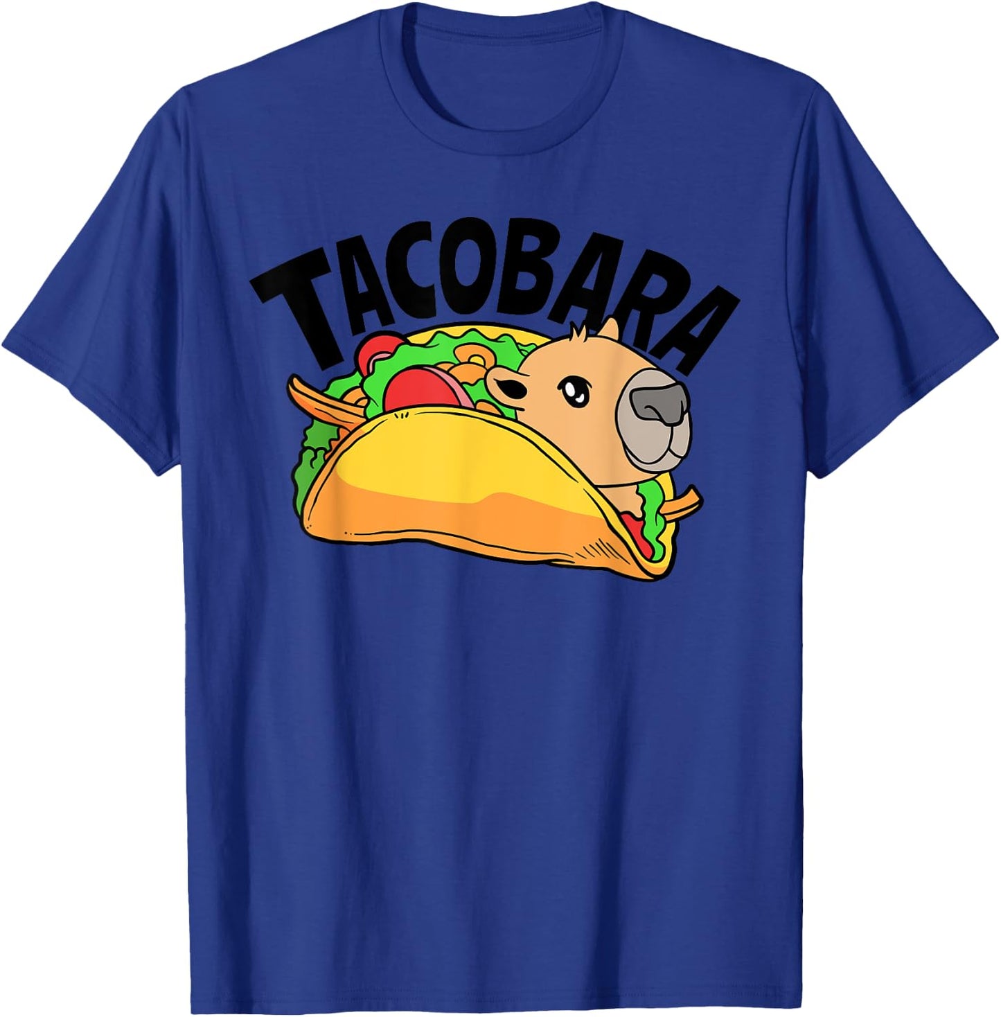 Tacobara Capybaras Rodent Mexico Food Tacos Lover Funny T-Shirt - T-Shirt | Royal