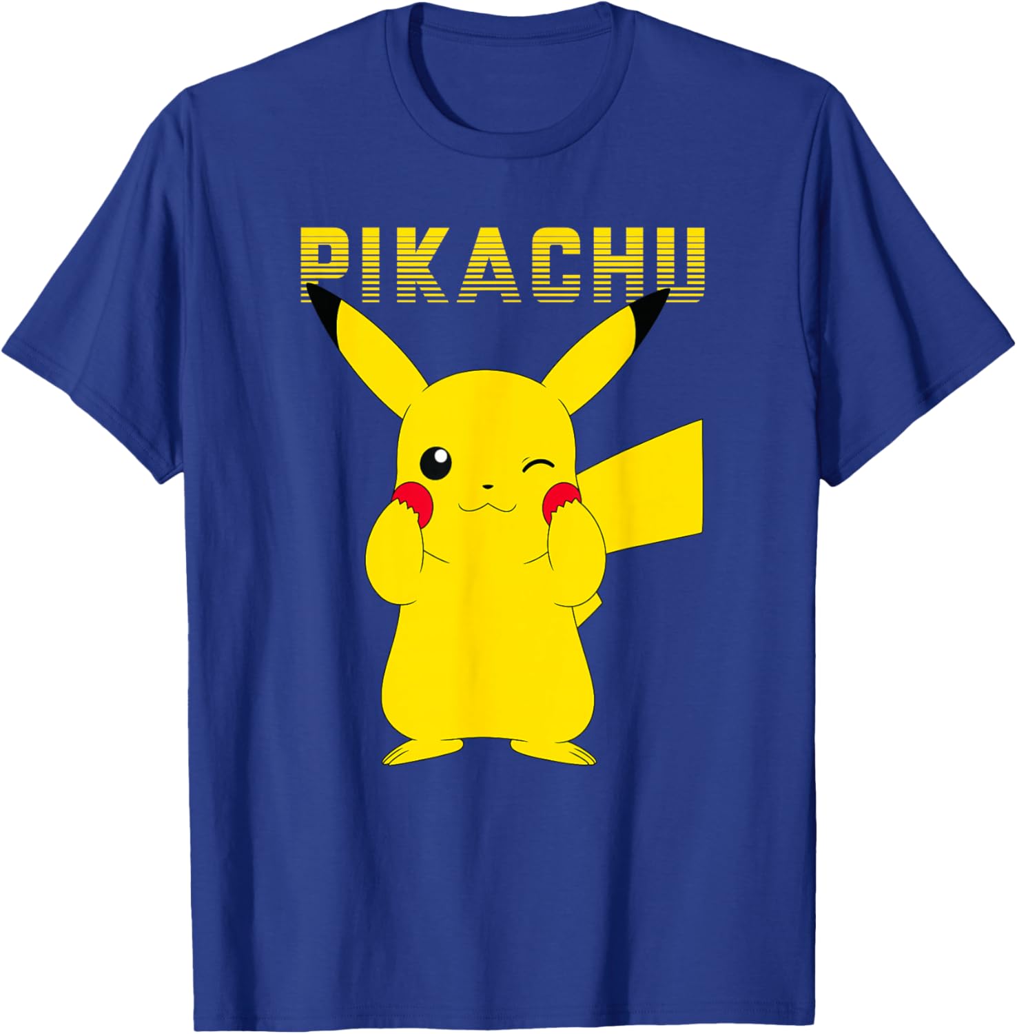 Pokémon Pikachu Adorable Pika Pika Cute Logo T-Shirt - T-Shirt | Royal