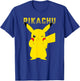 Pokémon Pikachu Adorable Pika Pika Cute Logo T-Shirt - T-Shirt | Royal