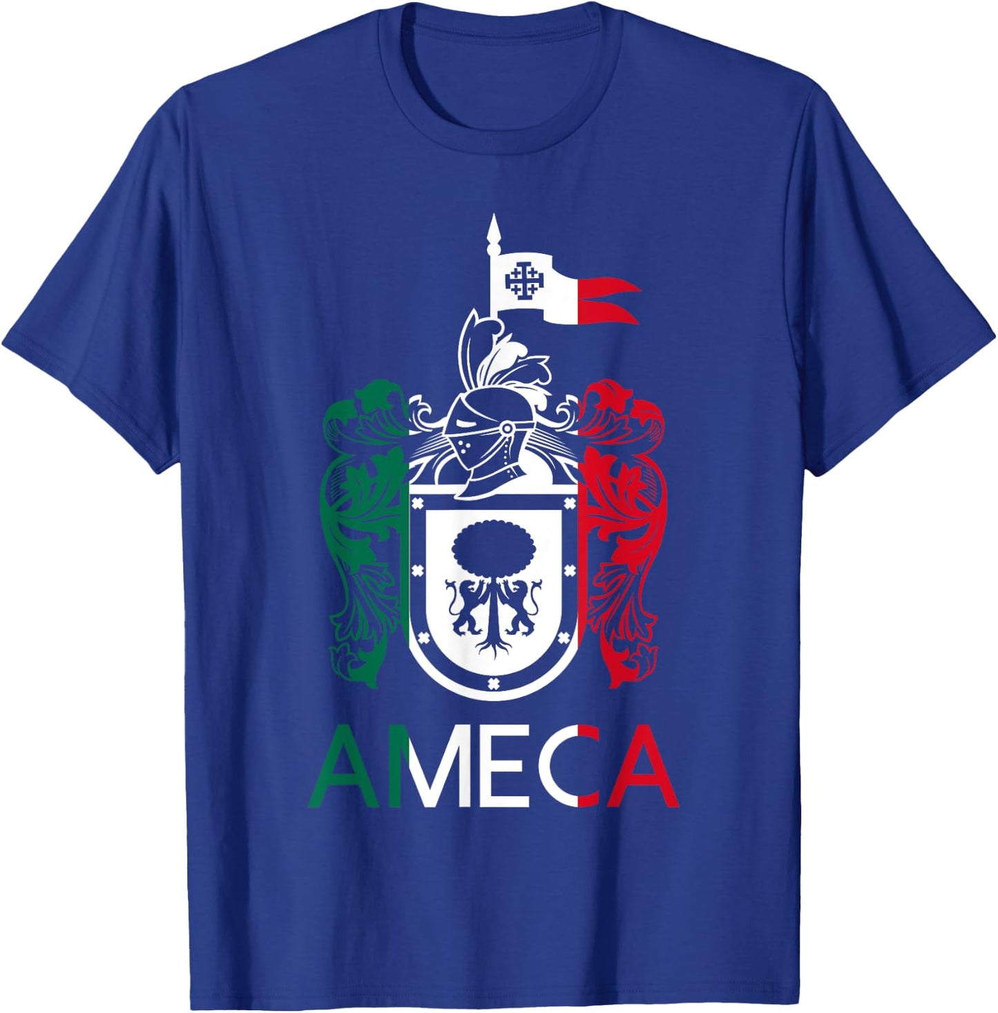 Ameca Jalisco Estado De Mexico Escudo Eagle Aguila T-Shirt - T-Shirt | Royal