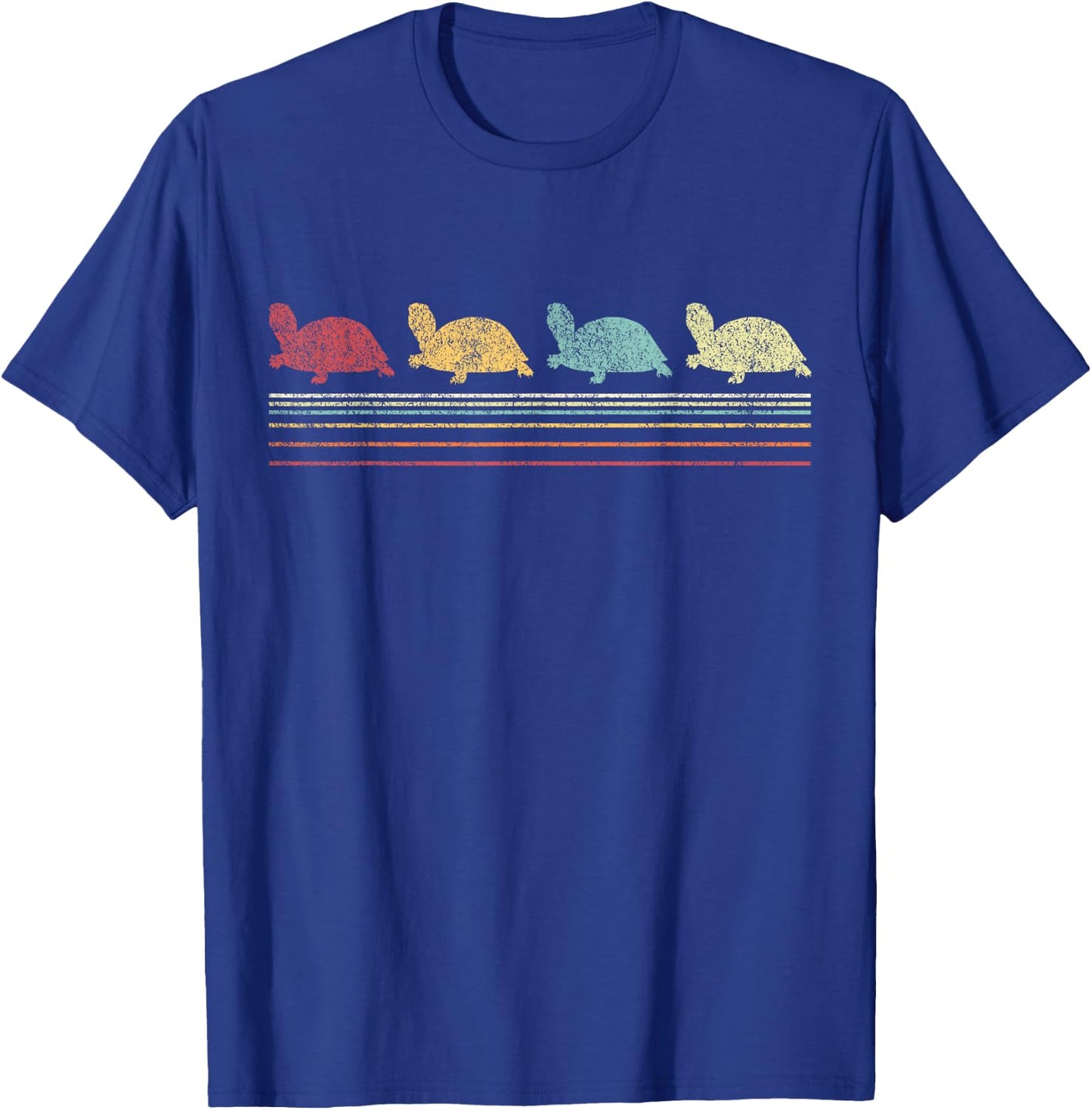 Vintage Tortoises Turtle Lover Funny Tortoise Retro T-Shirt - T-Shirt | Royal
