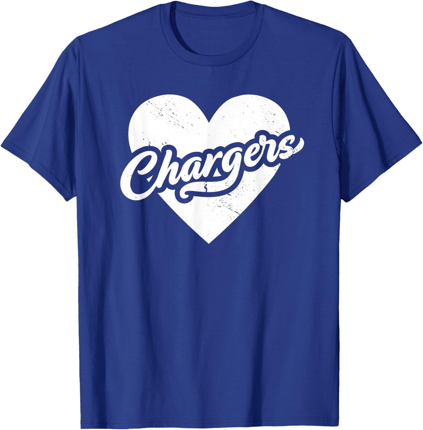Vintage Chargers School Spirit Go Chargers Love T-Shirt - T-Shirt | Royal