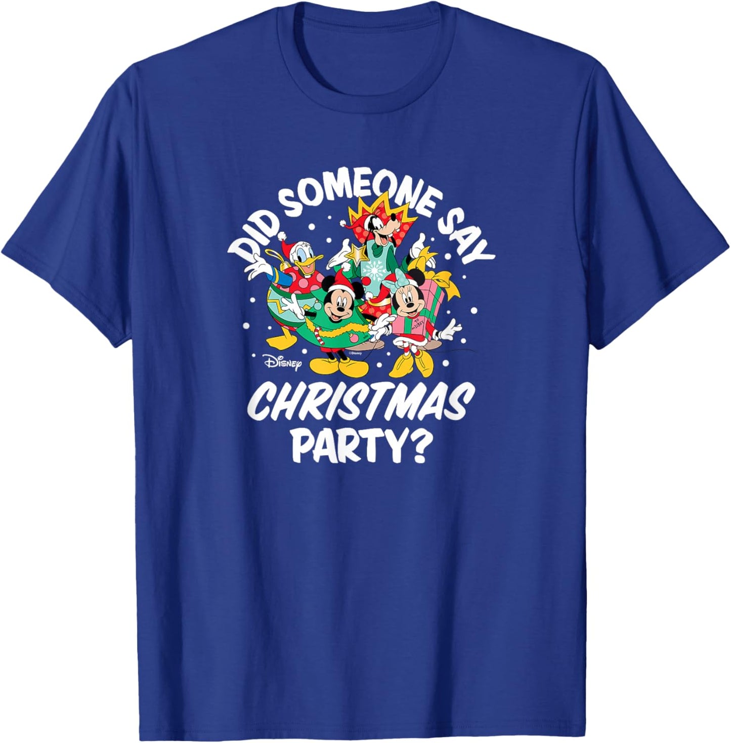 Disney - Mickey Minnie Donald Goofy Christmas Party T-Shirt - T-Shirt | Royal