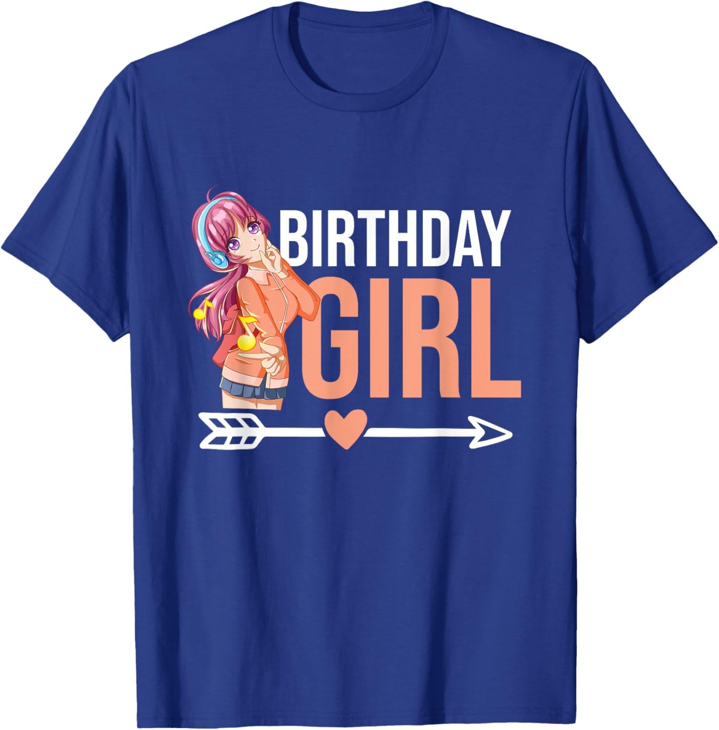 Anime Manga Birthday Girl Birthday T-Shirt - T-Shirt | Royal