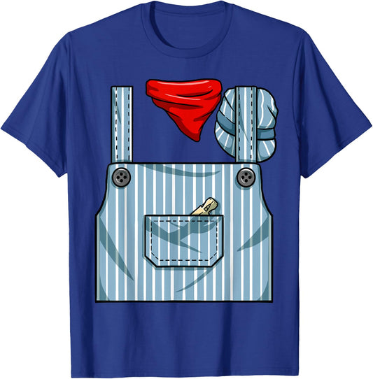 Train Engineer Conductor Costume Halloween Train Engineer T-Shirt - T-Shirt | Royal