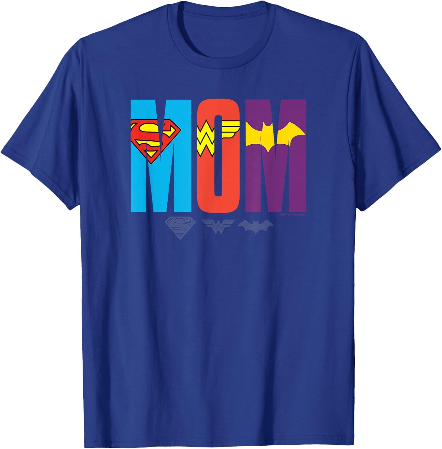 DC Comics Mother's Day Super Hero Girls Mom Logo T-Shirt - T-Shirt | Royal