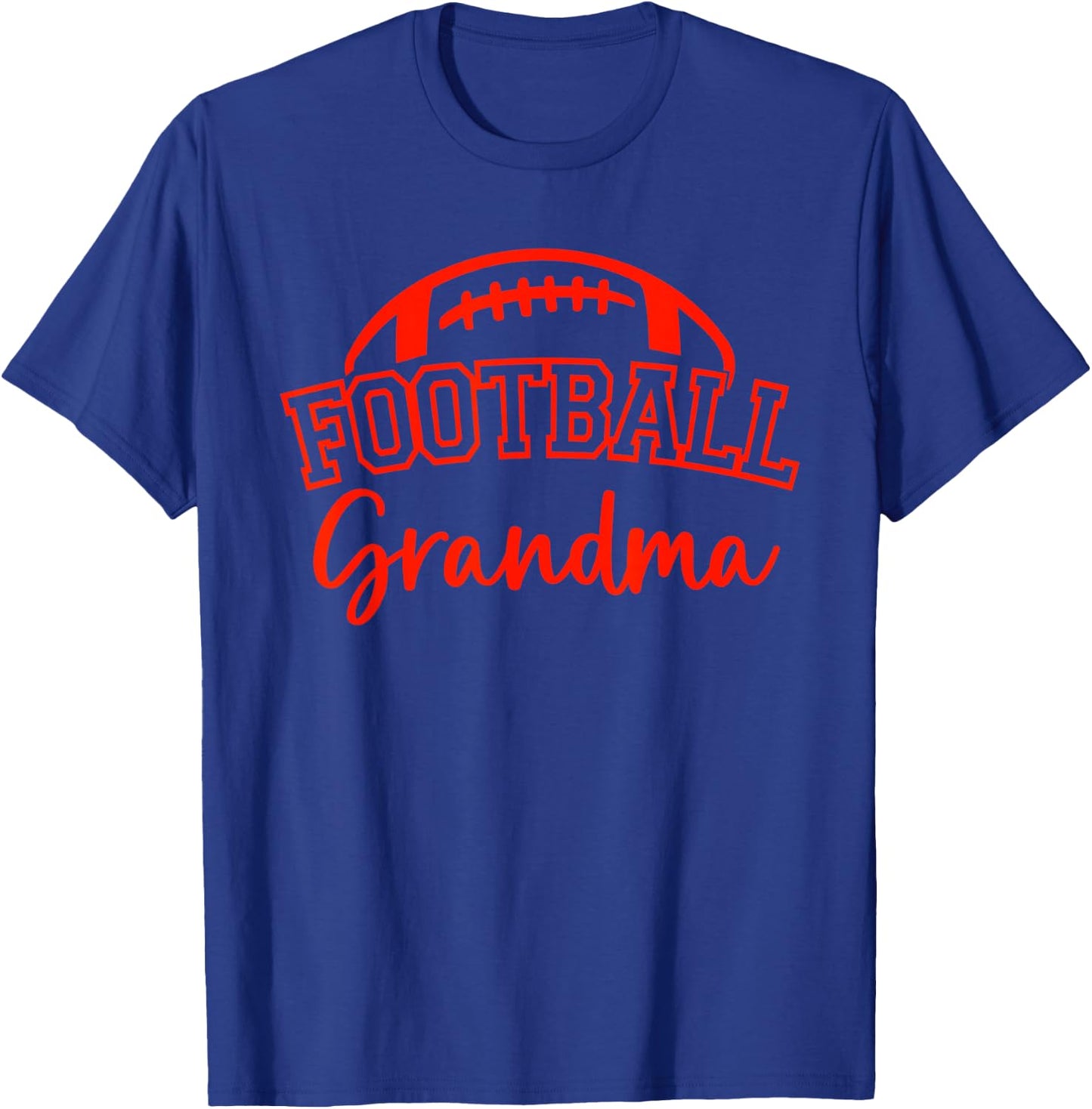 Football Grandma Matching Family Football T-Shirt - T-Shirt | Royal