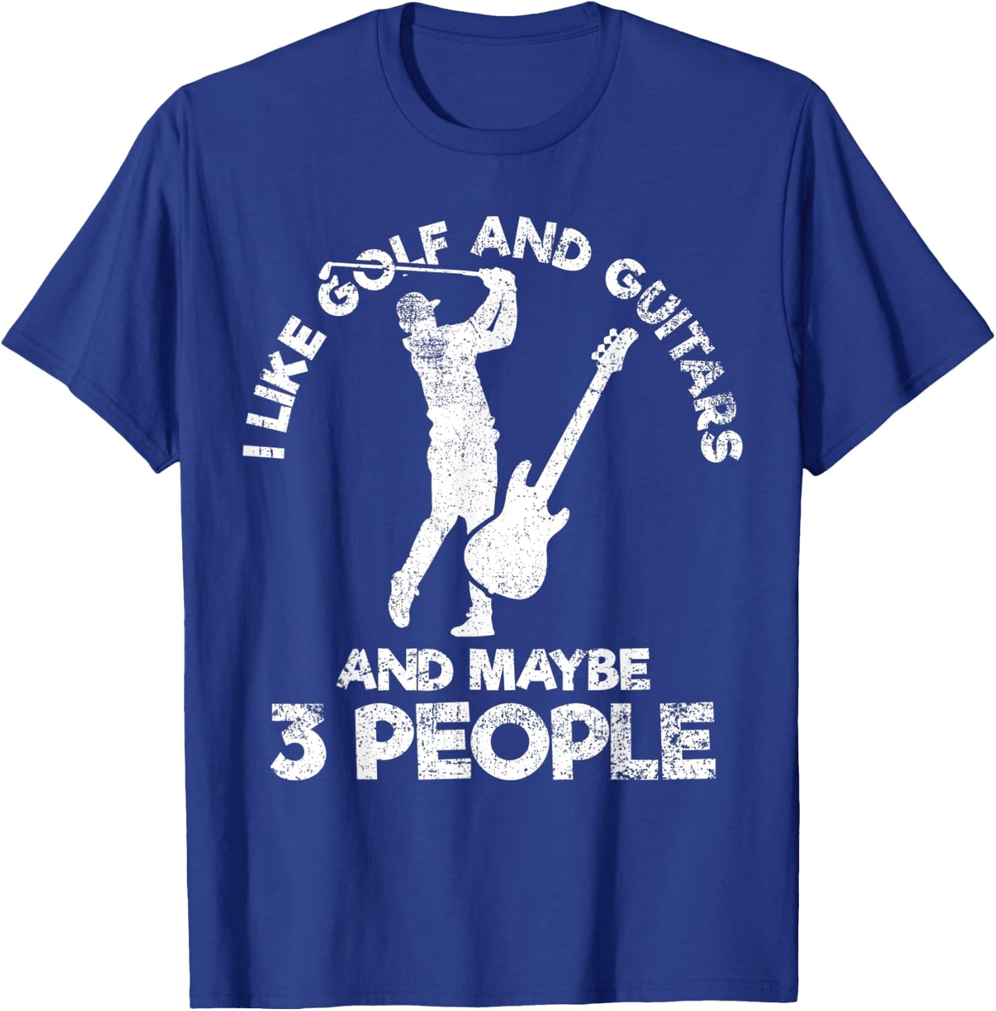 Golf Guitar Golfer Guitarist T-Shirt - T-Shirt | Royal