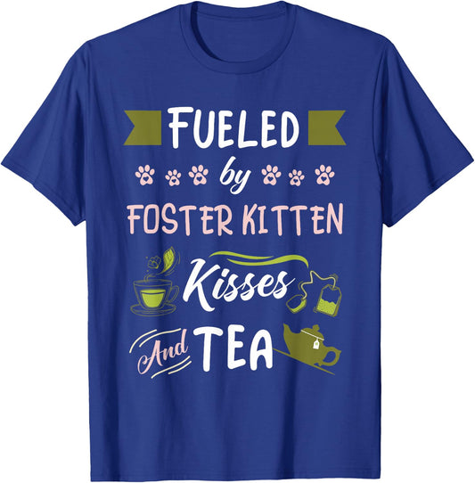 Foster Kitten Rescue Mom Tea Lover T-Shirt - T-Shirt | Royal