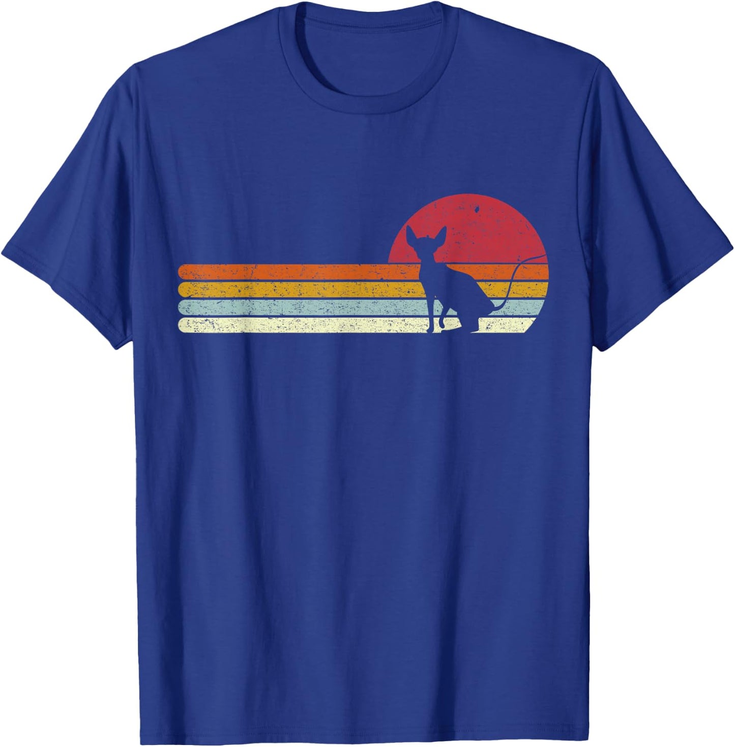 Sunset Sphynx Silhouette for Sphinx Cat Owners T-Shirt - T-Shirt | Royal