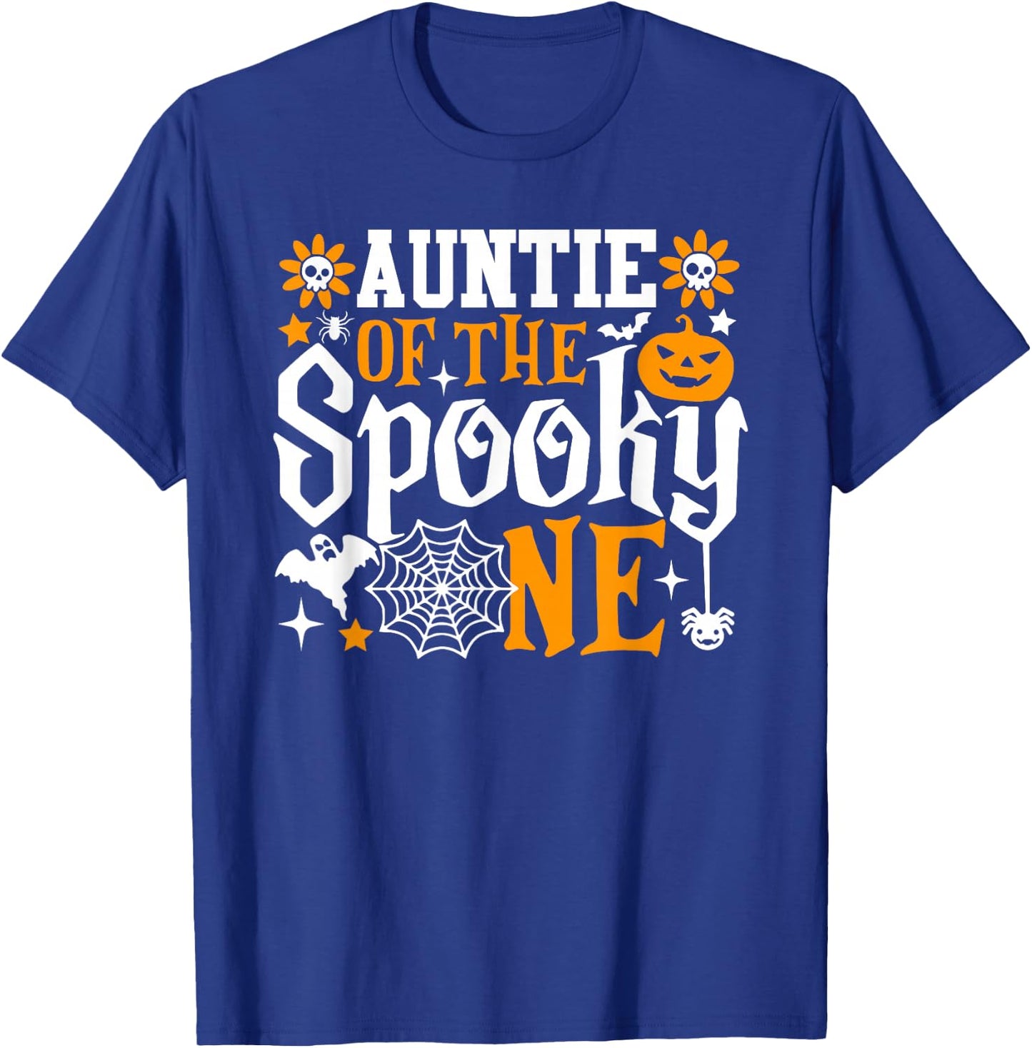 Auntie Of The Spooky One First Birthday Halloween T-Shirt - T-Shirt | Royal