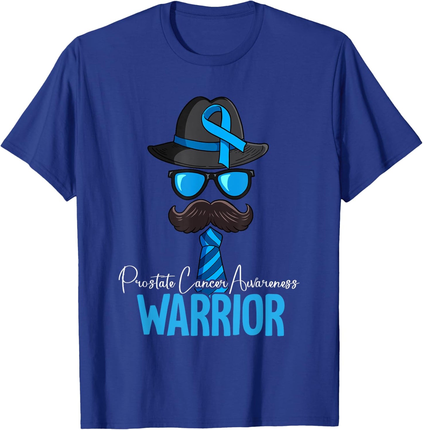 Prostate Cancer Awareness by Prostate Cancer Awareness Gift - -Adults, Black, Short Sleeve, Small, Classic Fit, Polyester 100% T-Shirt - T-Shirt | Royal