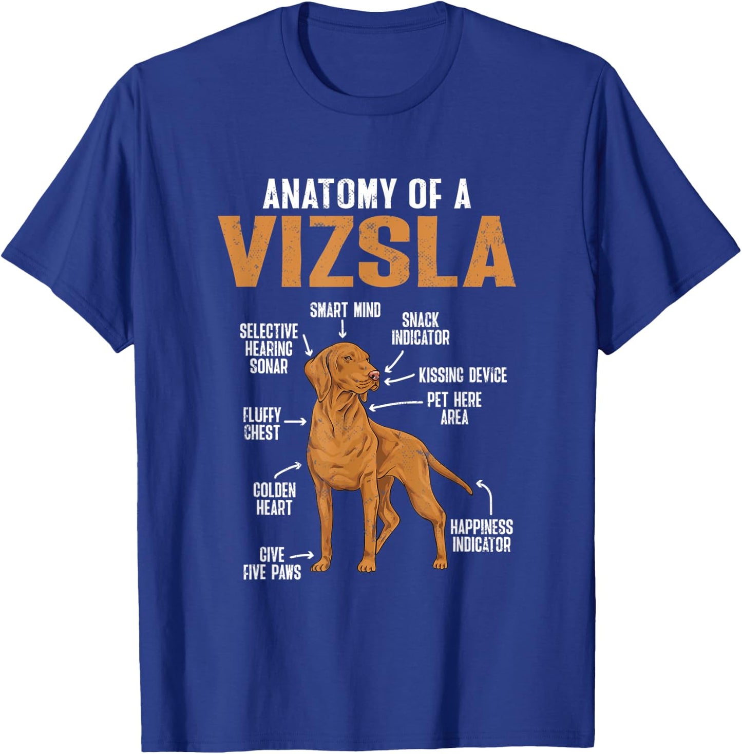 Vizsla Anatomy Of A Vizsla, Hungarian Vizsla T-Shirt - T-Shirt | Royal