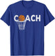 Vintage Basketball Coach Basketball Coaching Retro T-Shirt - T-Shirt | Royal