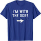 I'm With The Ogre Costume Halloween Matching Couple T-Shirt - T-Shirt | Royal
