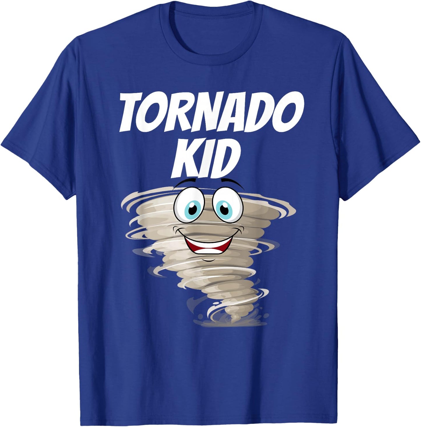 Funny Tornado Design For Kids Boys Girls Cyclone Storm Lover T-Shirt - T-Shirt | Royal