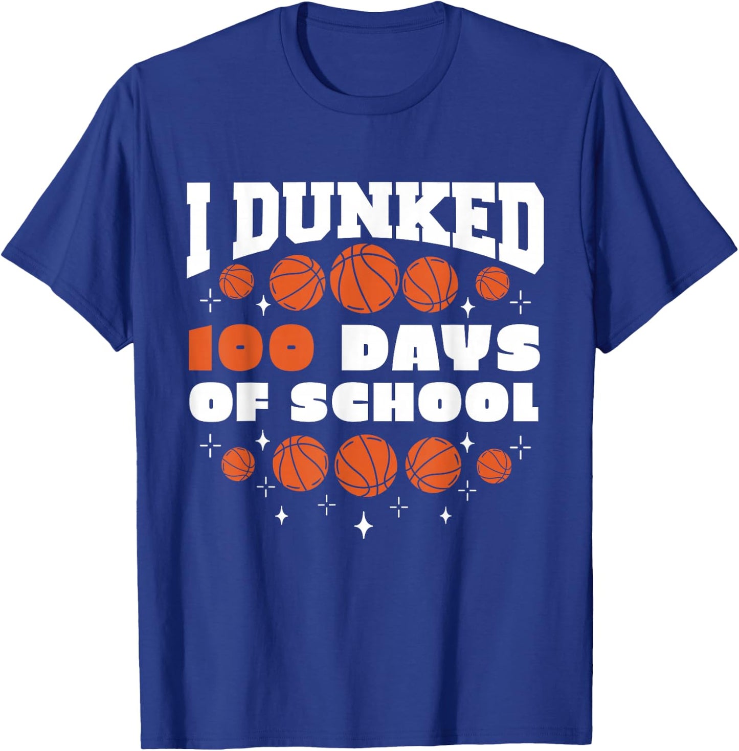 Basketball 100th Day Of School 100 Days Of School Toddler T-Shirt - T-Shirt | Royal