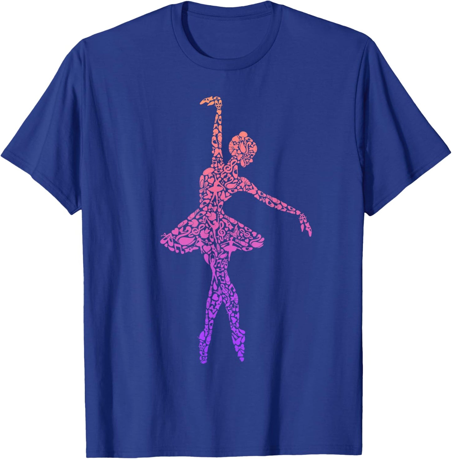 Ballet Ballerinas Women Kids Girls Ballet Dancer T-Shirt - T-Shirt | Royal