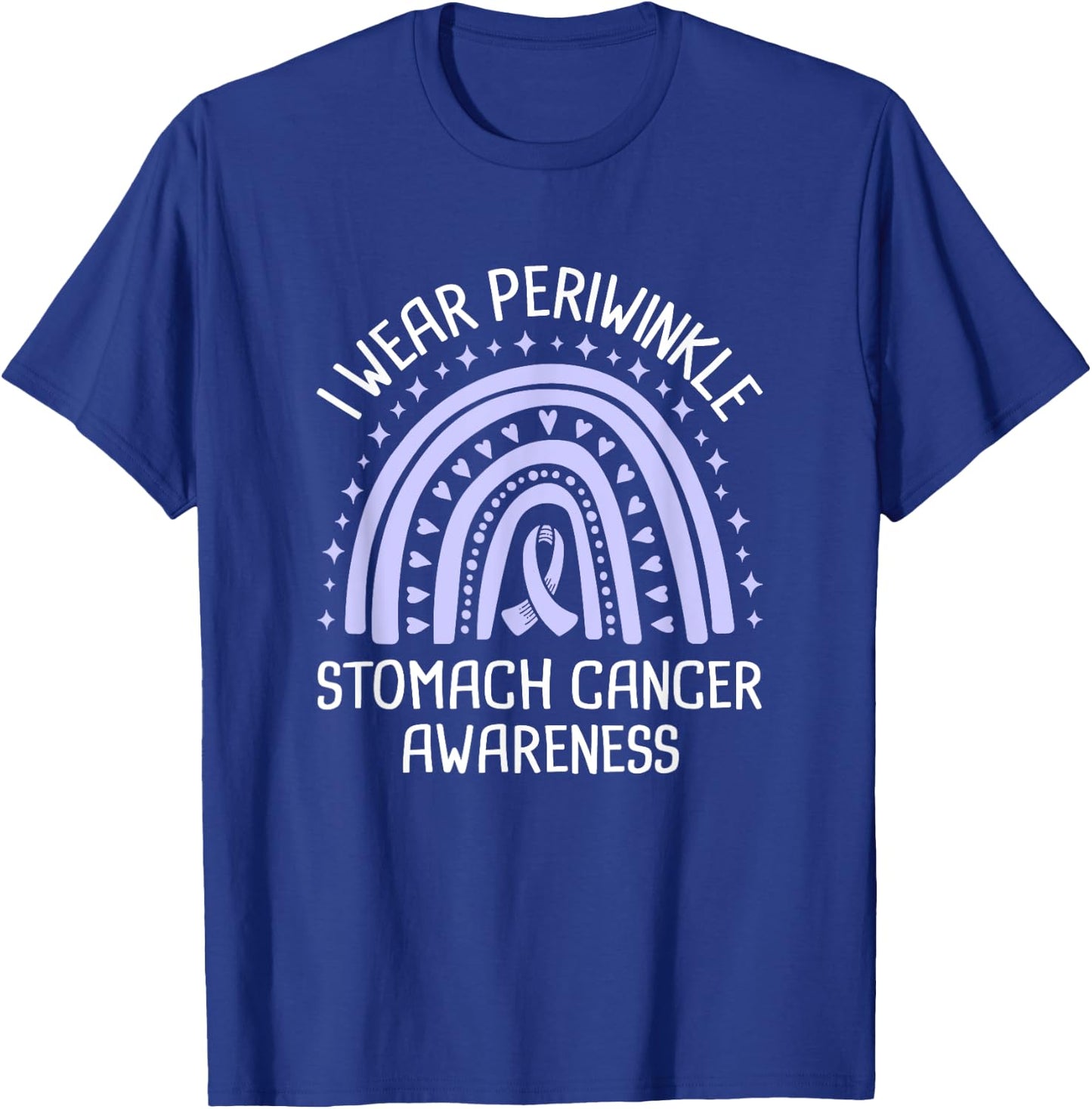 I Wear Periwinkle Stomach Cancer Awareness T-Shirt - T-Shirt | Royal