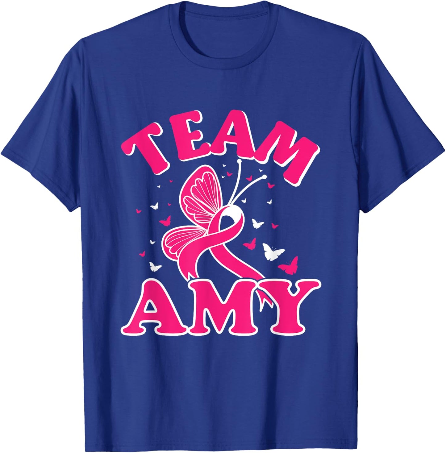 Team Amy - Breast Cancer Awareness Squad T-Shirt - T-Shirt | Royal
