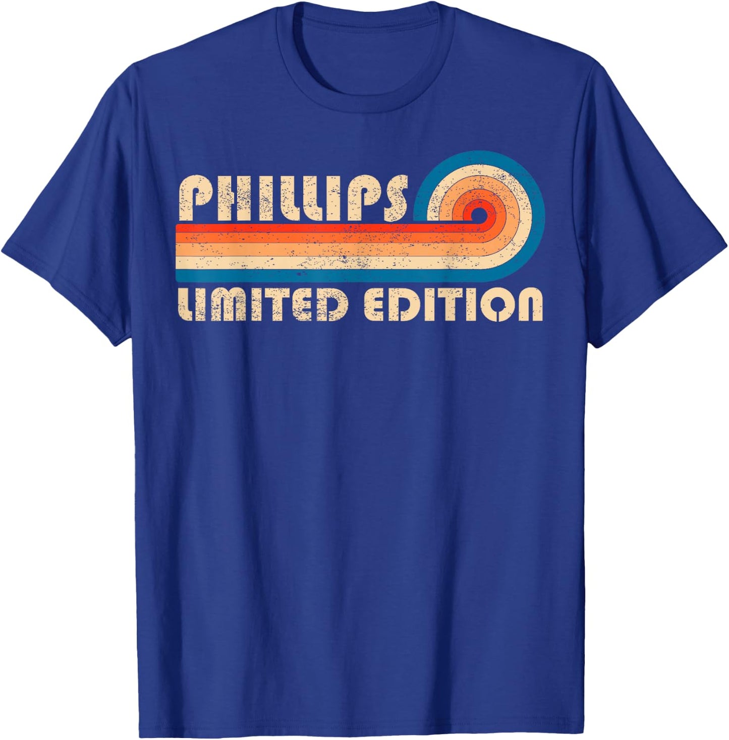PHILLIPS Surname Retro Vintage 80s 90s Birthday Reunion T-Shirt - T-Shirt | Royal