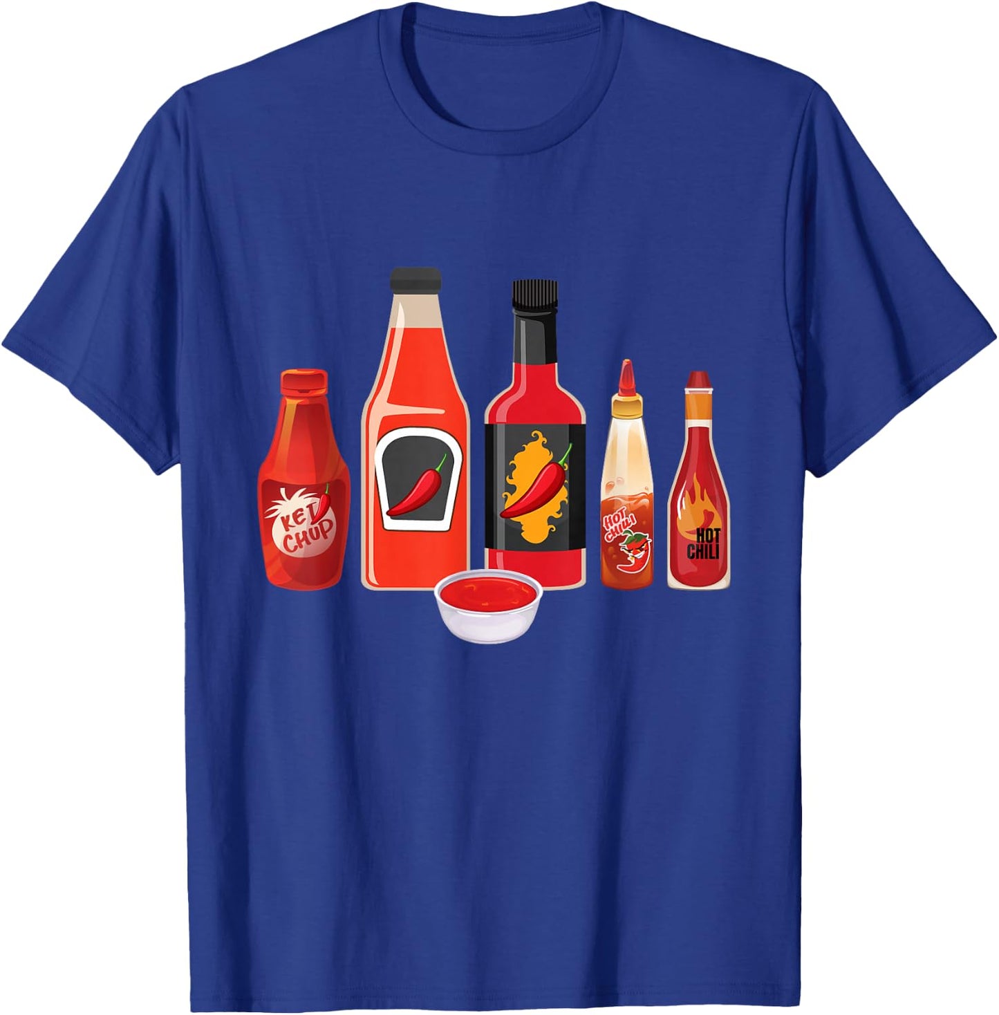 Hot Sauces - Mexican Spicy Food Lover Red Pepper Spice Chili T-Shirt - T-Shirt | Royal