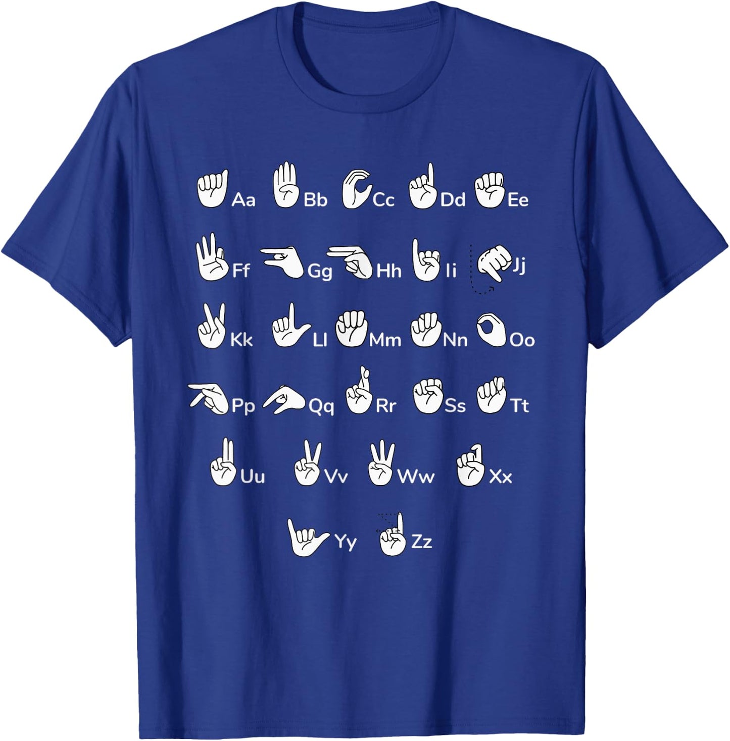 LP Speech Hand Sign Language Pathologist Funny ASL Learning T-Shirt - T-Shirt | Royal