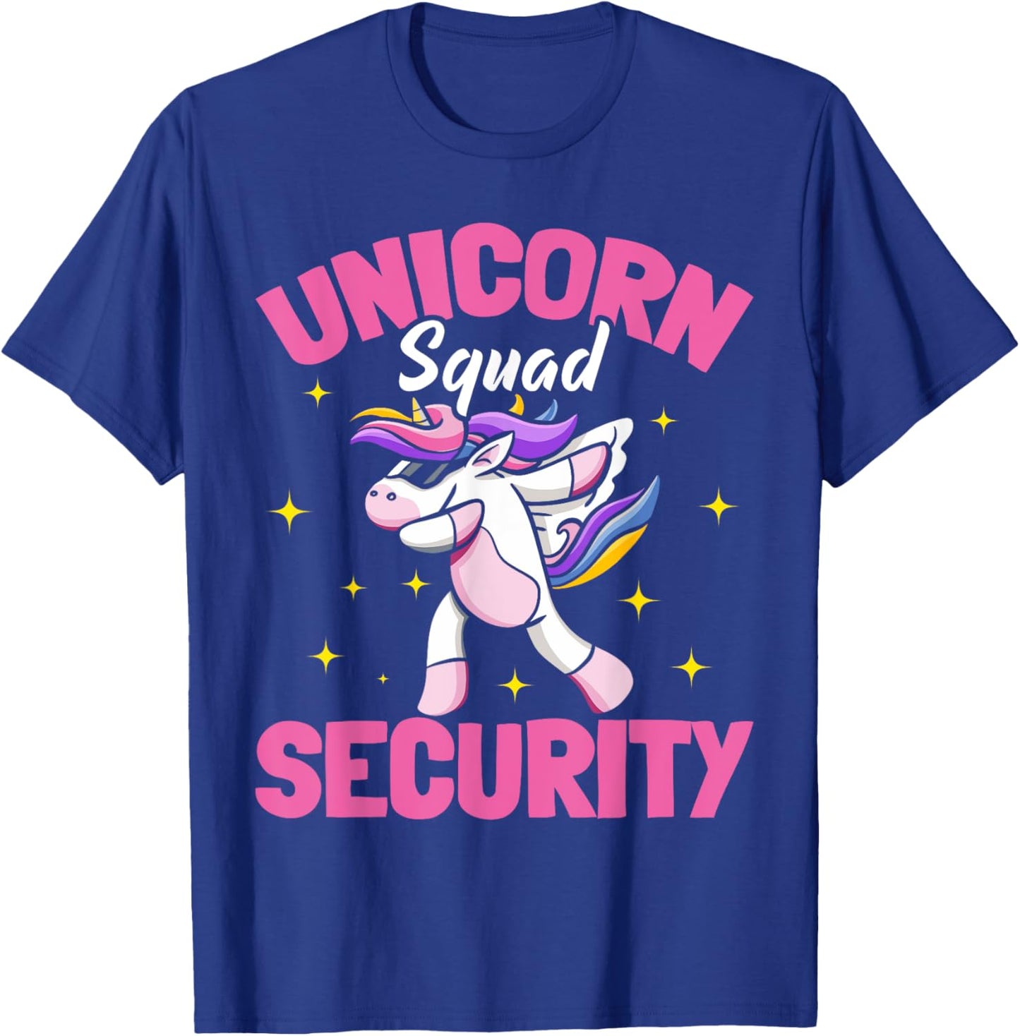 Unicorn Parents Birthday Party Security T-Shirt - T-Shirt | Royal