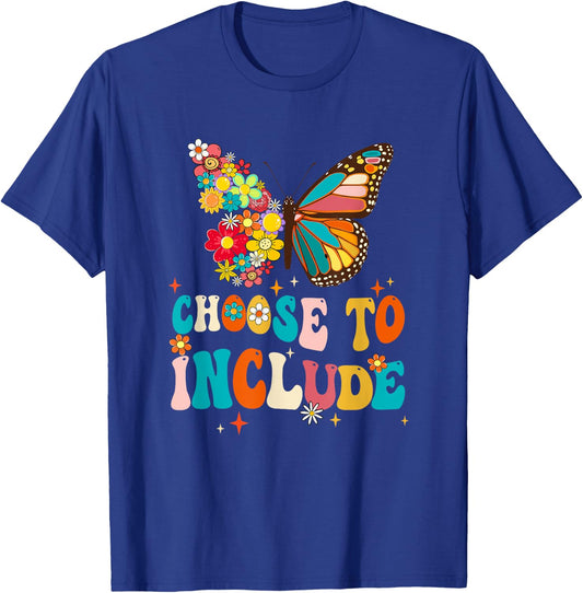 Choose To Include Teacher Special Education Autism Awareness T-Shirt - T-Shirt | Royal