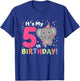Kids Elephant 5th Birthday For Kids Five Years Old T-Shirt - T-Shirt | Royal
