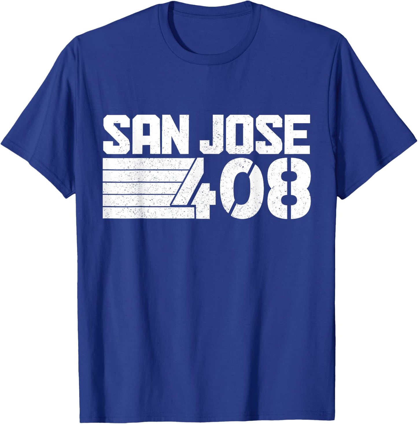 San Jose California 408 Area Code Pride Vintage T-Shirt - T-Shirt | Royal