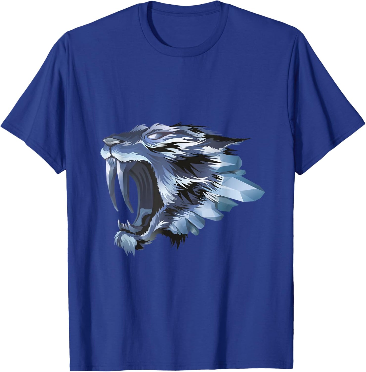Prehistoric Smilodon Saber-Toothed Tiger T-Shirt - T-Shirt | Royal