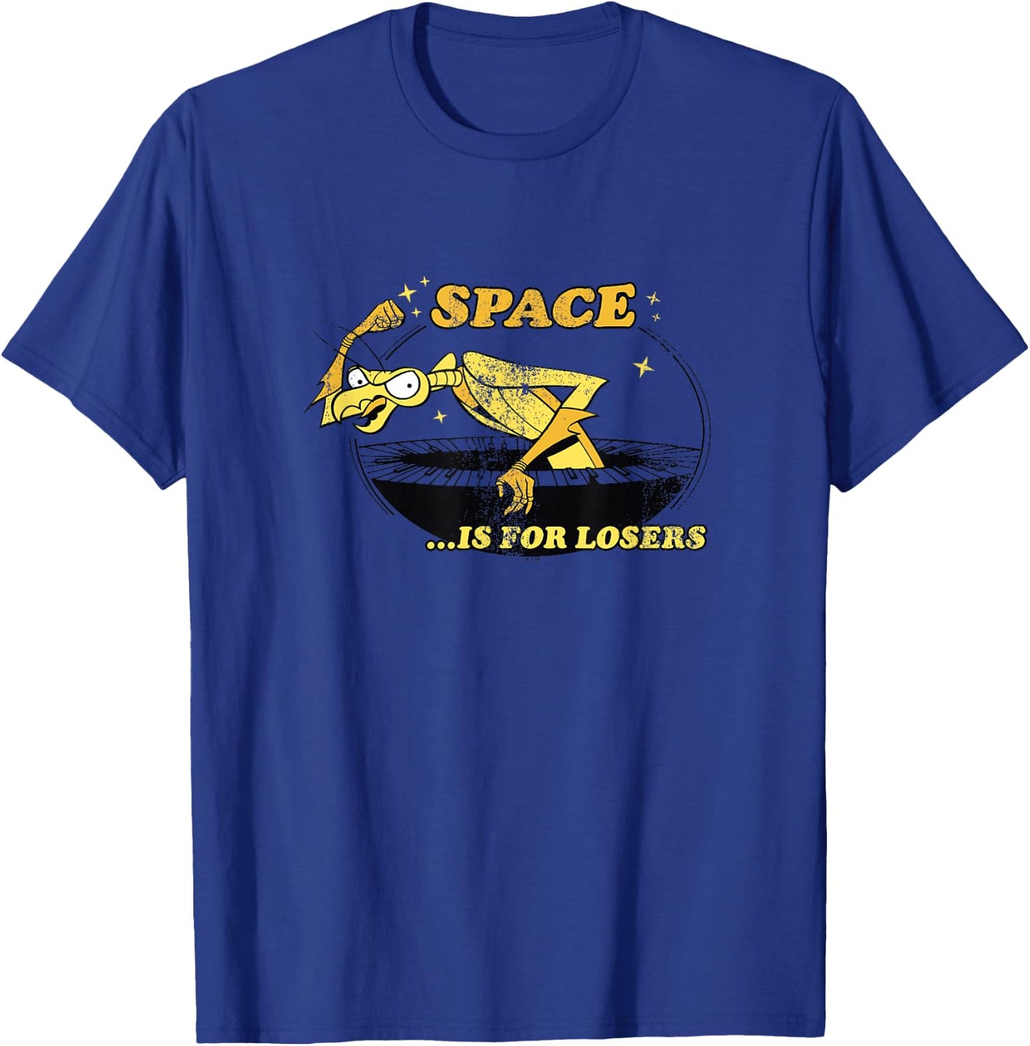 Space Ghost Vintage Zorak Space Is For Losers Distressed T-Shirt - T-Shirt | Royal