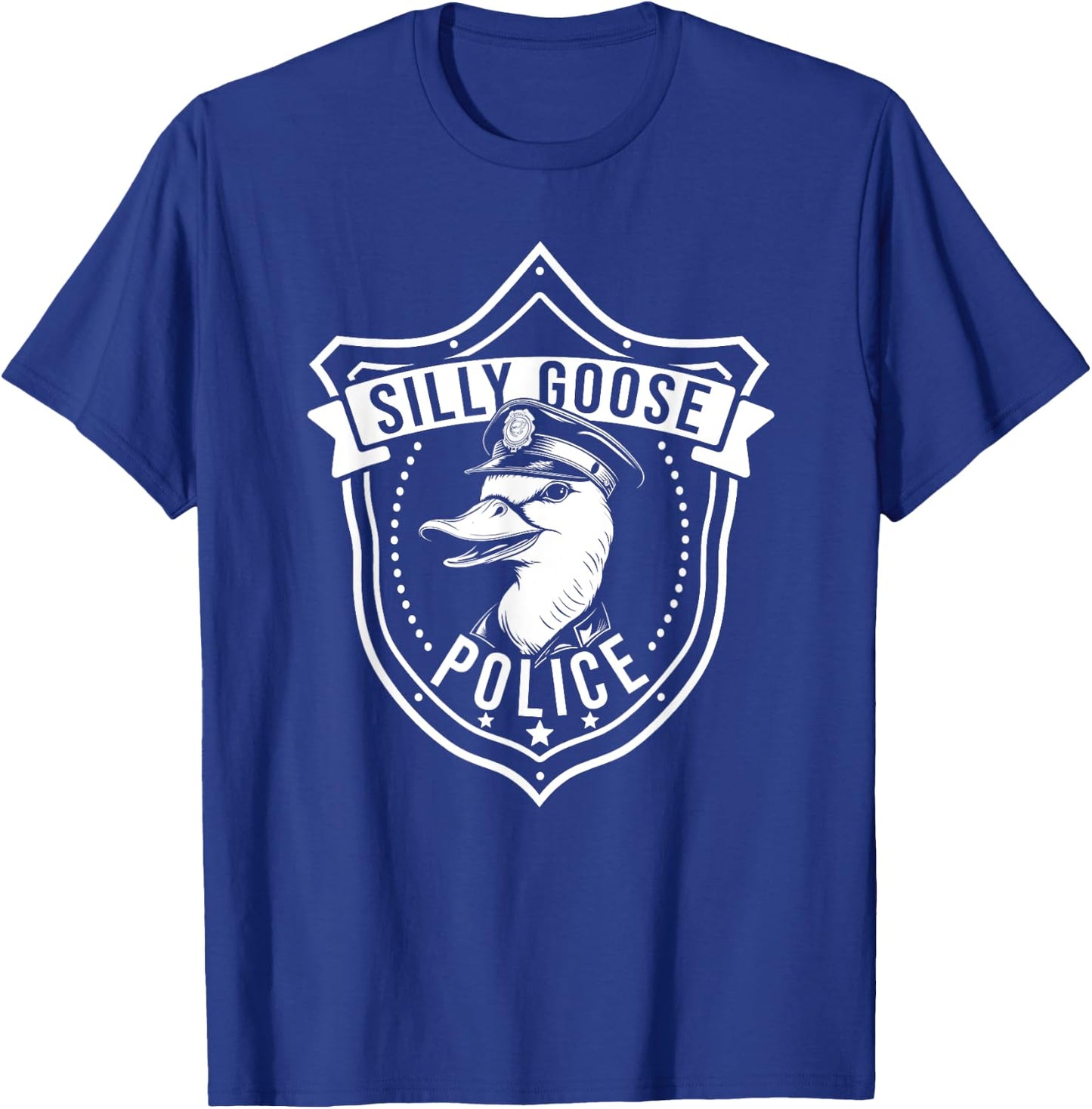 Silly Goose Police Funny Cop Meme Men Women Kids T-Shirt - T-Shirt | Royal