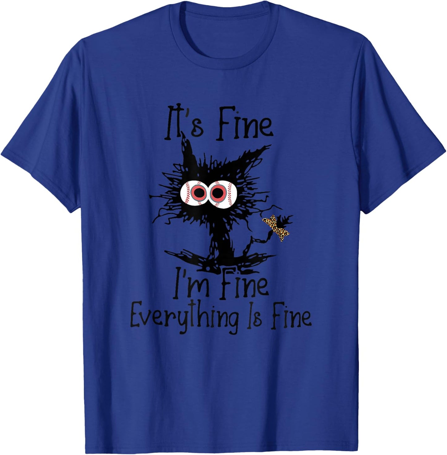 Bleached Baseball Mom Messy cat Softball Mom Mother's Day Women Kids T-Shirt - T-Shirt | Royal