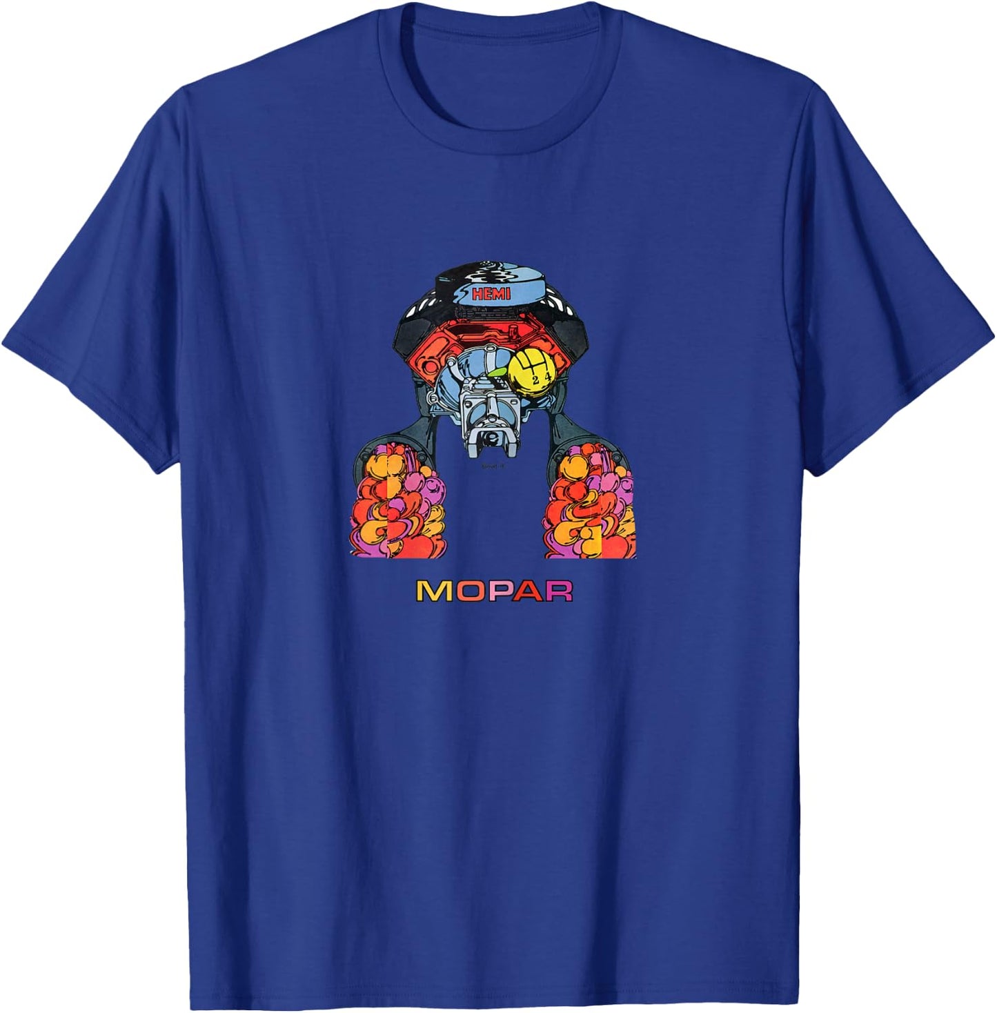 Mopar 426 Hemi Design T-Shirt - T-Shirt | Royal