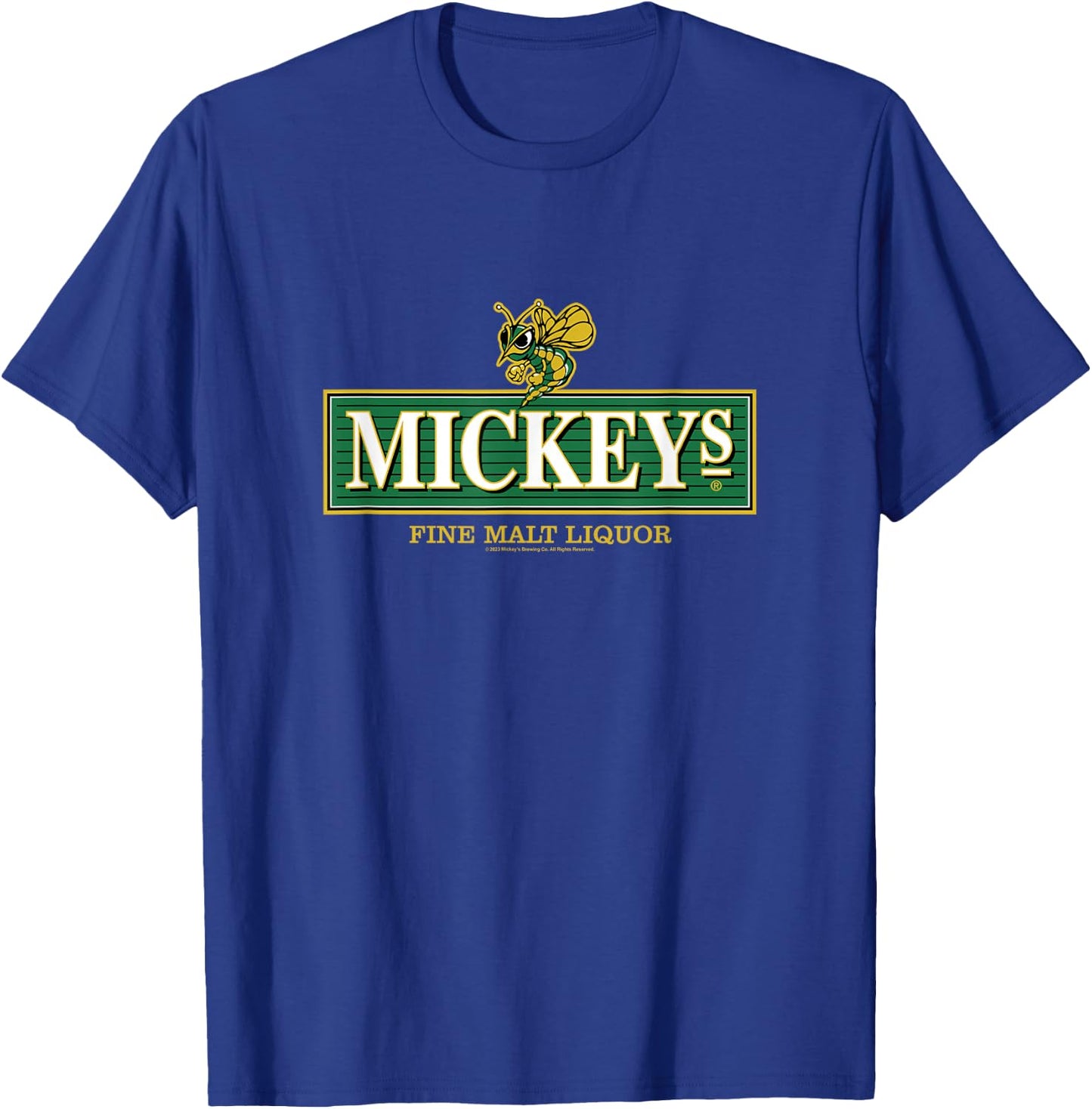 Coors Brewing Company Mickey's Malt Liquor Classic Logo T-Shirt - T-Shirt | Royal