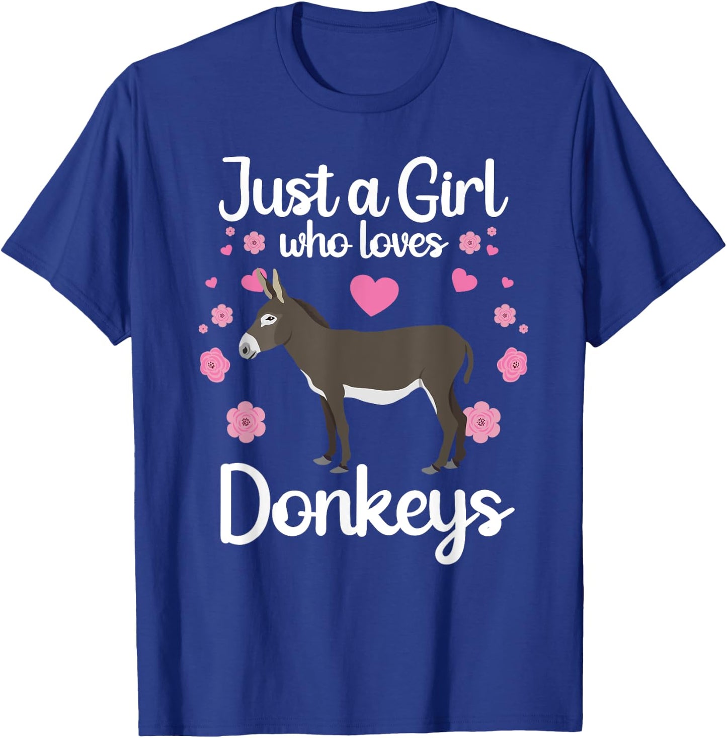 Cool Donkey Girlls Mule Horse Animal Lover Farming T-Shirt - T-Shirt | Royal