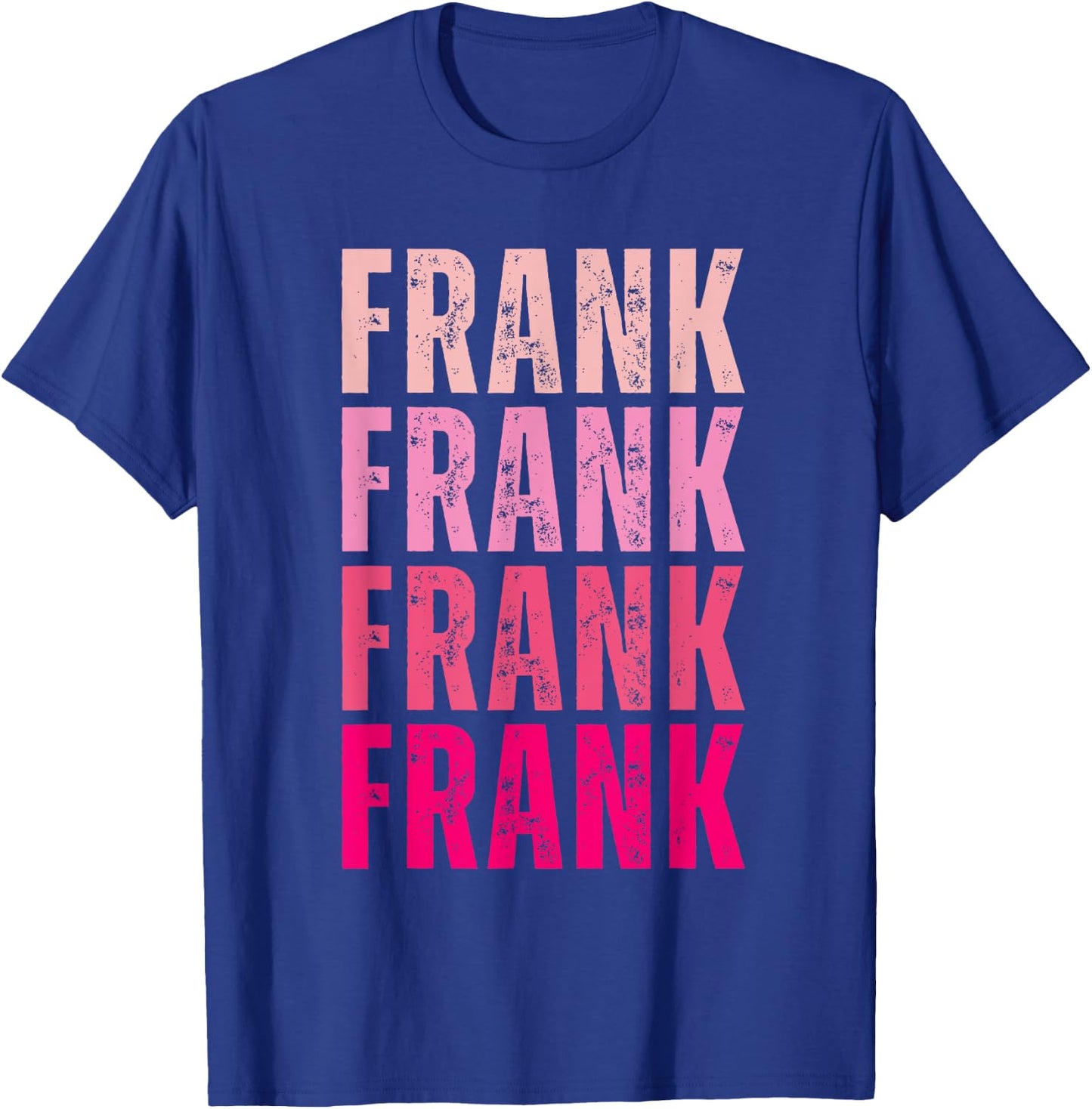 Vintage Frank First Name Boy Kids Personalized Girl 80's T-Shirt - T-Shirt | Royal