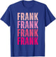 Vintage Frank First Name Boy Kids Personalized Girl 80's T-Shirt - T-Shirt | Royal